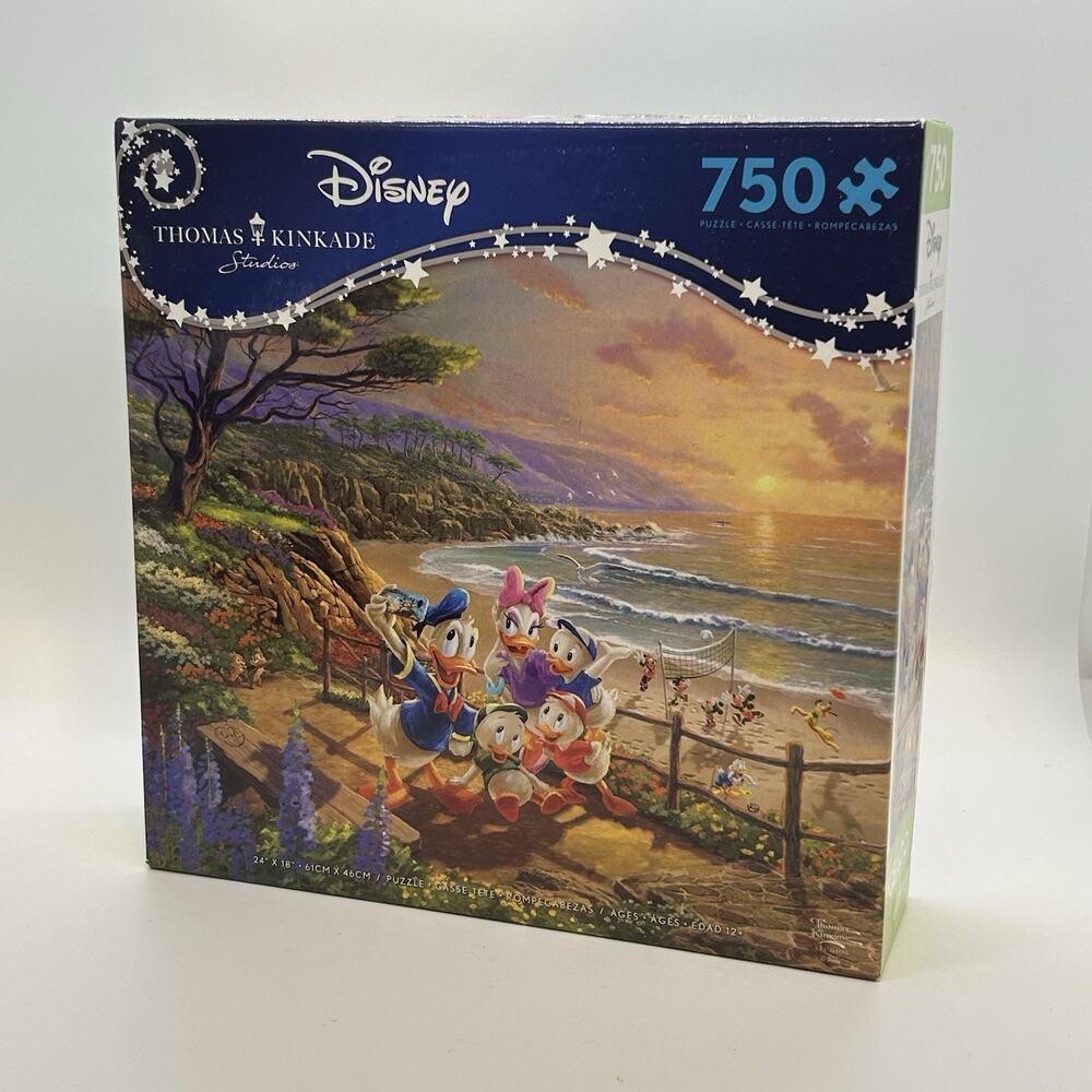 Puzzle Disney Donald Daisy A Duck Day Afternoon 750 pc Thomas Kinkade CEACO